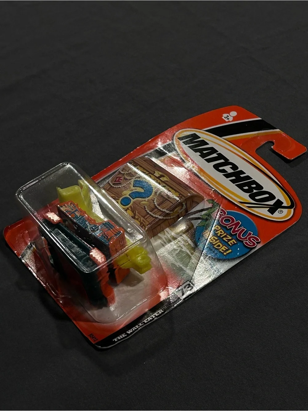 Matchbox Orange “The Wall Eater” No. 073 MBX ‘05 Series “Bonus Prize Inside”